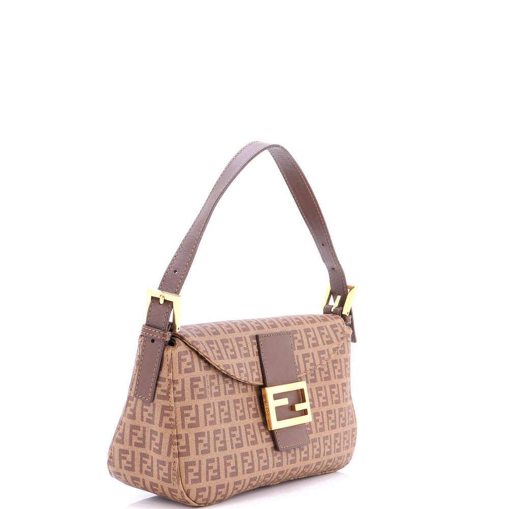 Fendi Medium Double Flap Bag Zucchino Canvas - Picture 2 of 6